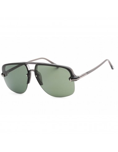 Tom Ford Women's Sunglasses - Grey/Other Metal Pilot Frame Green Lens | FT1003 20N votre