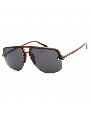 Tom Ford Women's Sunglasses - Shiny Light Brown Metal Pilot Shape Frame | FT1003 45V le des métaux précieux