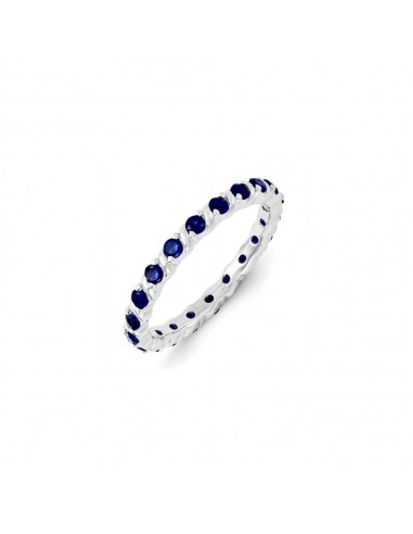 Sterling Silver Stackable Expressions Created Sapphire Ring | QSK1201 l'achat 