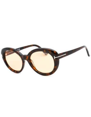 Tom Ford Women's Sunglasses - Shiny Dark Havana Plastic Cat Eye Frame | FT1009 52E solde