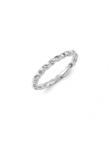 Sterling Silver Stackable Expressions Diamond Ring | QSK1081 vous aussi creer 