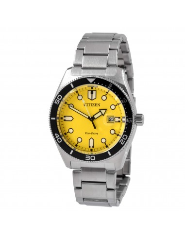 Citizen Men's Watch - Eco-Drive Yellow Dial Stainless Steel Bracelet | AW1760-81Z Comparez plus de prix