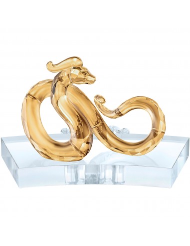 Swarovski Decoration Figurine - Chinese Zodiac Snake Shiny Orange Crystal | 5416603 en stock