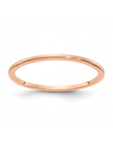 10K Rose Gold 1.2mm Half Round Satin Stackable Band | 1STK24-120R d'Europe débarque