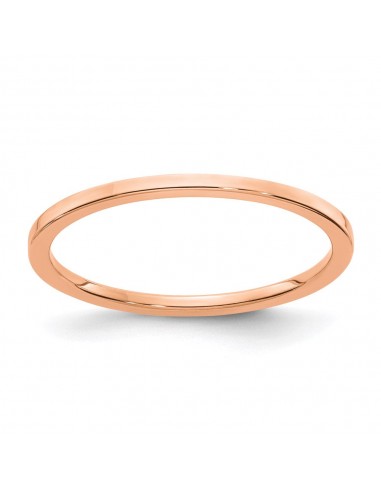 10K Rose Gold 1.2mm Flat Stackable Band  | 1STK16-120R Faites des économies