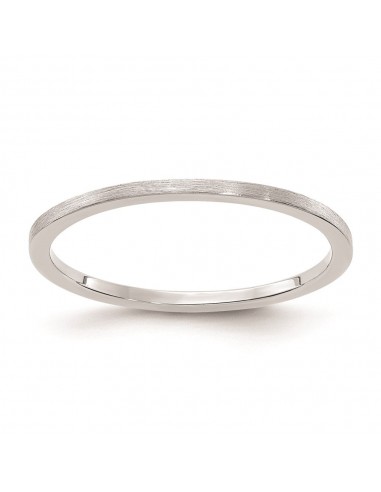 10K White Gold 1.2mm Flat Satin Stackable Band  | 1STK23-120W Livraison rapide