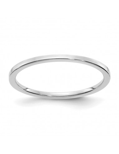 10K White Gold 1.2mm Flat Stackable Band | 1STK16-120W Venez découvrir notre 