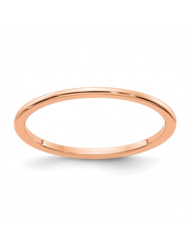 10K Rose Gold 1.2mm Half Round Stackable Band | 1STK17-120R de votre