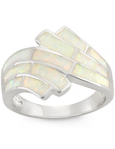 Opalata Women's Sterling Silver White Opal Ring - W-9959 en ligne