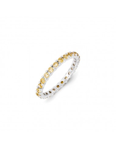 Sterling Silver Stackable Expressions Citrine Ring | QSK1217 online