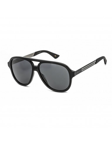 Gucci Men's Sunglasses - Black Plastic Aviator Full Rim Frame | GG0688S 001 la chaussure