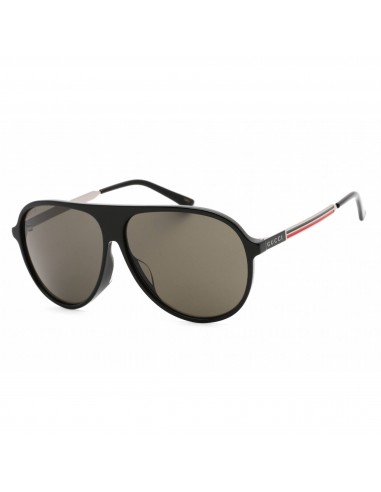 Gucci Unisex Sunglasses - Black Plastic Aviator Full Rim Frame | GG0829SA 001 Véritable concentré