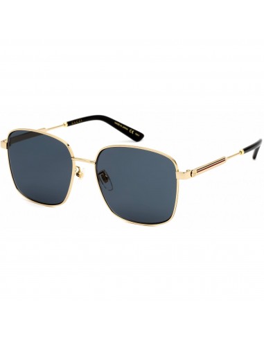 Gucci Women's Sunglasses - Gold Metal Square Full Rim Frame Grey Lens | GG0852SK 002 Dans la société mordern