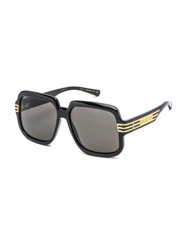 Gucci Men's Sunglasses - Black Plastic Square Full Rim Frame Grey Lens | GG0979S 001 JUSQU'A -70%! 