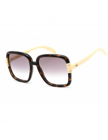 Gucci Women's Sunglasses - Havana Yellow Plastic Square Full Rim Frame | GG1066S 004 le des métaux précieux