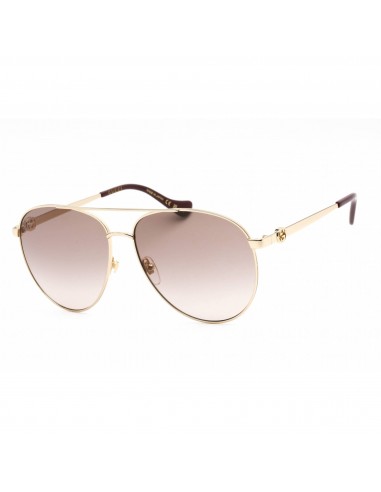 Gucci Unisex Sunglasses - Shiny Gold Metal Aviator Full Rim Frame | GG1088S 002 ouvre sa boutique