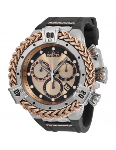 Invicta Men's Dive Watch - Bolt Quartz Chrono Black and Rose Gold Dial Strap | 35583 votre restaurant rapide dans 