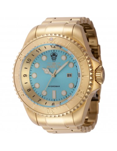 Invicta Men's Watch - Hydromax Quartz Turquoise Dial Yellow Gold Bracelet | 37594 pas cher 