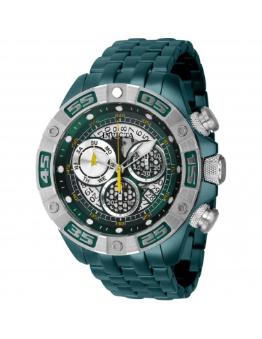 Invicta Men's Watch - Coalition Forces Quartz Chronograph Green Steel Bracelet | 41672 À commander