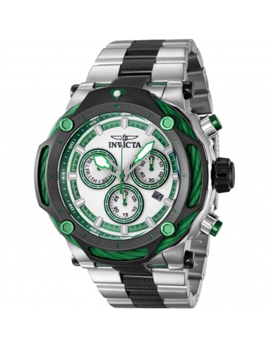 Invicta Men's Watch - Bolt Chrono Silver and Green Dial Two Tone Bracelet | 42197 sélection de produits