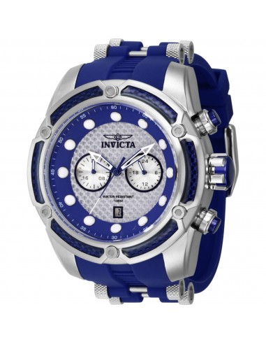 Invicta Men's Watch - Bolt Silver Tone and Blue Dial Steel and Silicone Strap | 42286 online