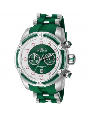 Invicta Men's Watch - Bolt Quartz Green and Silver Dial Silicone Strap Date | 42292 Comparez et commandez 