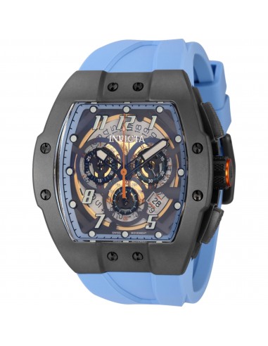 Invicta Men's Watch - JM Correa Quartz Chronograph Light Blue Silicone Strap | 44412 Les êtres humains sont 