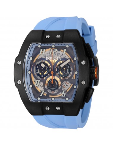 Invicta Men's Watch - JM Correa Light Blue Silicone Rubber Strap Chronograph | 44414 Comment ça marche