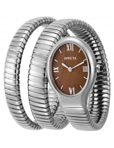 Invicta Women's Wrap Watch - Mayamar Quartz Brown Tiger Eye Dial Bracelet | 44974 Fin de série