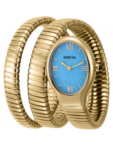 Invicta Women's Wrap Watch - Mayamar Quartz Blue Turquoise Dial Steel Bracelet | 44975 s'inspire de l'anatomie humaine