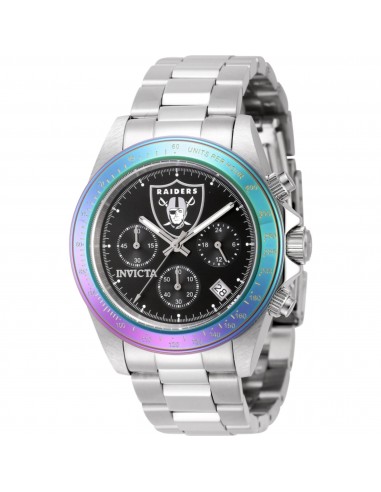 Invicta Men's Watch - NFL Las Vegas Raiders Quartz Chrono Silver Bracelet | 44983 la chaussure