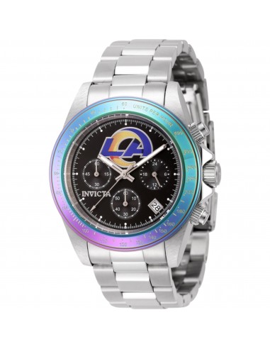 Invicta Men's Watch - NFL Los Angeles Rams Chronograph Silver Bracelet Date | 44988 meilleur choix