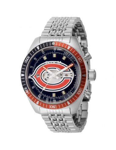 Invicta Men's Watch - NFL Chicago Bears Rotating Bezel Silver Tone Bracelet | 45012 pour bénéficier 