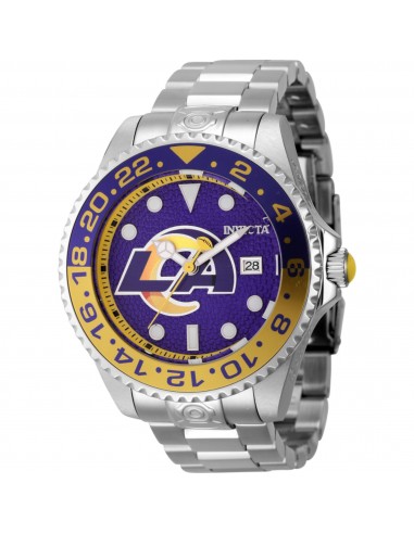 Invicta Men's Watch - NFL Los Angeles Rams Automatic Silver Bracelet Date | 45030 plus qu'un jeu 