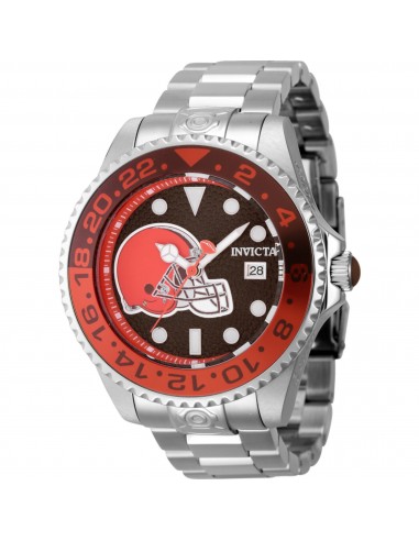 Invicta Men's Watch - NFL Cleveland Browns Orange, Brown and White Dial Dive | 45037 en linge