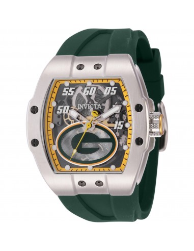 Invicta Men's Watch - NFL Green Bay Packers Automatic Green Silicone Strap | 45066 en linge