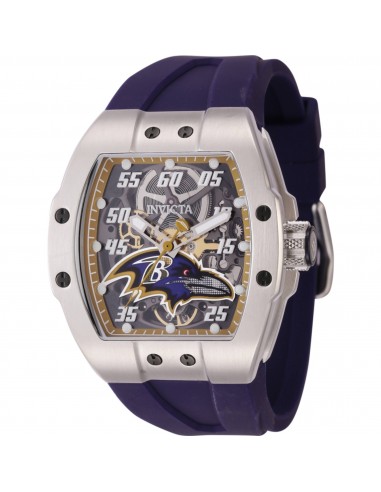 Invicta Men's Watch - NFL Baltimore Ravens Automatic Purple Silicone Strap | 45071 une grave pollution 