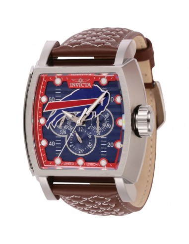 Invicta Men's Watch - NFL Buffalo Bills Quartz Red, Silver and Blue Dial Strap | 45086 Comparez plus de prix