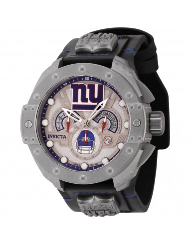 Invicta Men's Watch - NFL New York Giants Chronograph Silver and Black Strap | 45119 2 - 3 jours ouvrés.