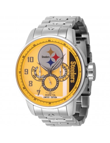 Invicta Men's Watch - NFL Pittsburgh Steelers Quartz Silver Steel Bracelet | 45125 pour bénéficier 