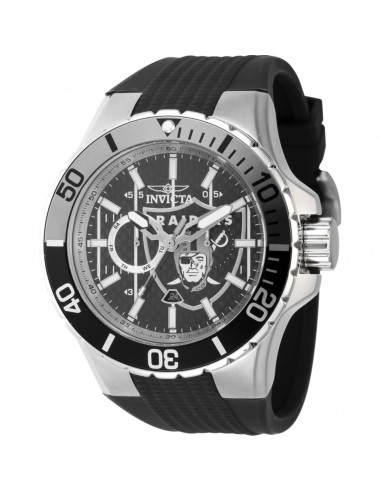 Invicta Men's Watch - NFL Las Vegas Raiders Quartz Black Carbon Fiber Dial | 45400 meilleur choix