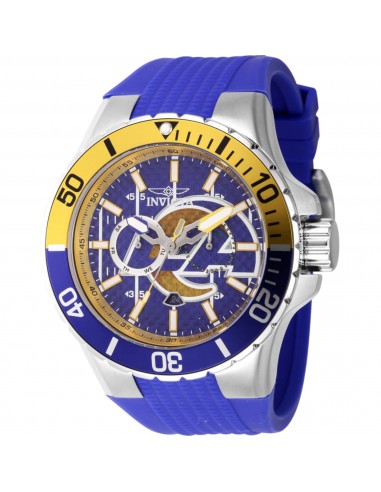 Invicta Men's Watch - NFL Los Angeles Rams Quartz Blue and Yellow Dial Strap | 45405 50-70% off 