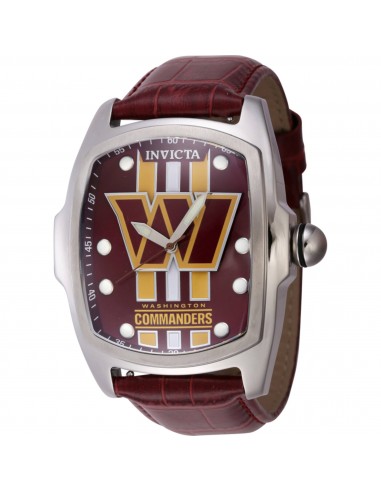 Invicta Men's Watch - NFL Washington Commanders Quartz Genuine Leather Strap | 45454 le des métaux précieux