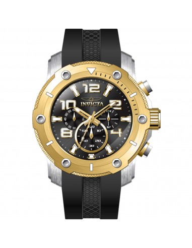 Invicta Men's Watch - Pro Diver Quartz Chronograph Black Dial Silicone Strap | 45738 Découvrez la collection