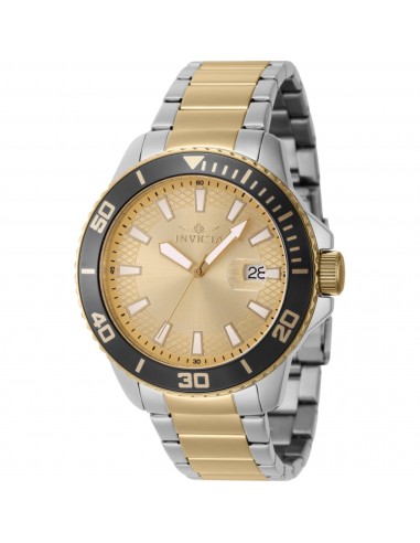 Invicta Men's Watch - Pro Diver Quartz Gold Dial Two Tone Steel Bracelet | 46073 ouvre sa boutique