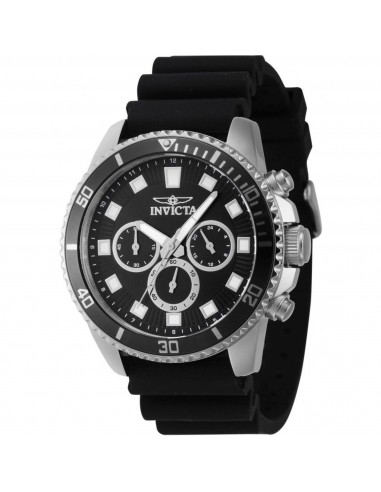 Invicta Men's Chronograph Watch - Pro Diver Black and Silver Tone Bezel Strap | 46085 50-70% off 