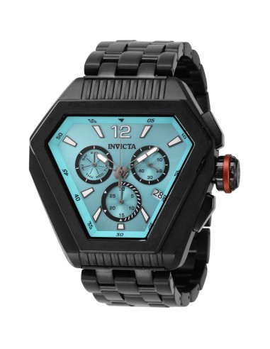 Invicta Men's Watch - Speedway Chronograph Turquoise Dial Black Bracelet | 46102 du meilleur 