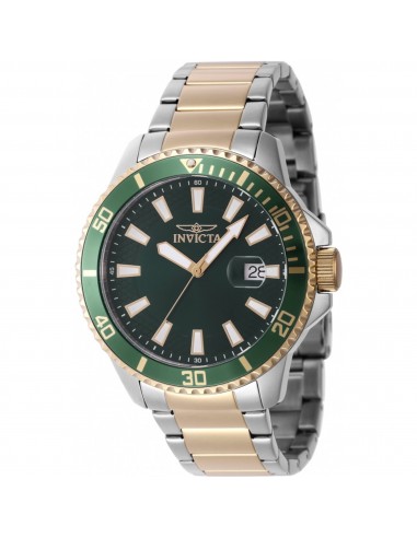 Invicta Men's Quartz Watch - Pro Diver Green/Gold Tone Bezel Two Tone Bracelet | 46143 Les êtres humains sont 