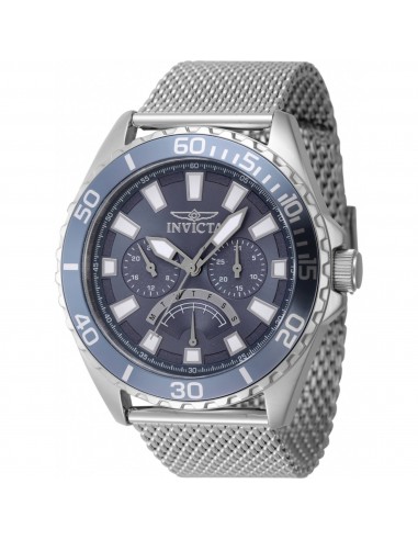 Invicta Men's Watch - Pro Diver Quartz Day-Date Blue Dial Mesh Bracelet | 46905 de pas cher