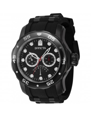 Invicta Men's Watch - Pro Diver Black Dial Silicone/Stainless Steel Strap | 46966 de France